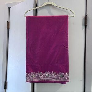 Indian Saree Sari with Embroidery and Crystals